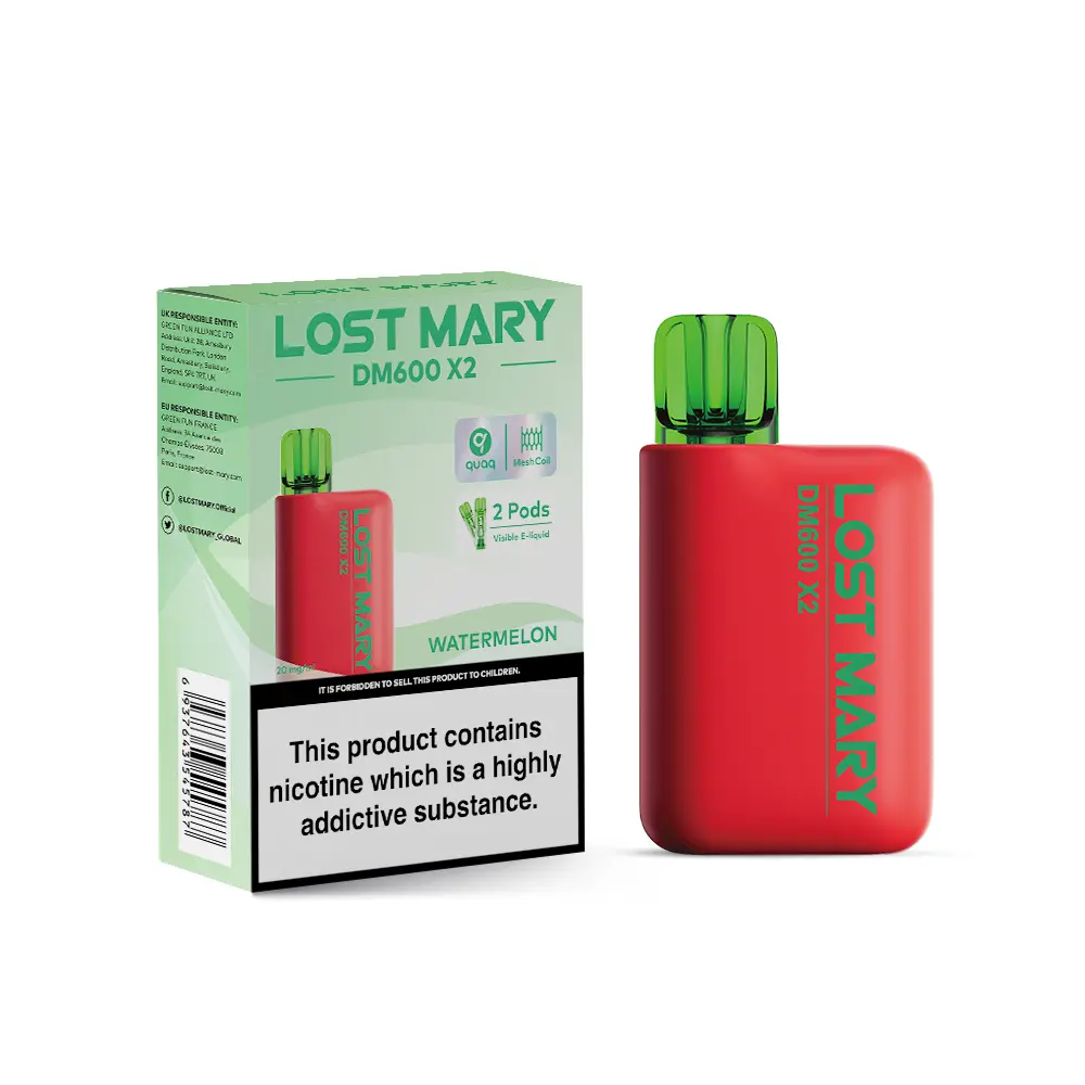 Watermelon by Lost Mary DM1200 Disposable Vape Kit 20mg